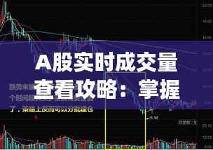 A股实时成交量查看攻略:掌握市场脉搏的必备工具