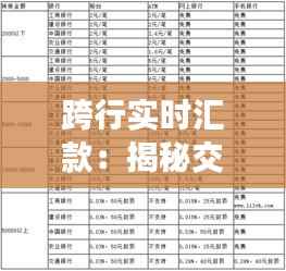跨行实时汇款：揭秘交易速度与效率