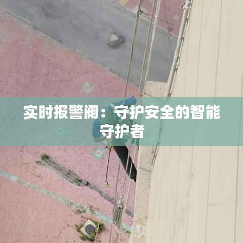实时报警阀:守护安全的智能守护者
