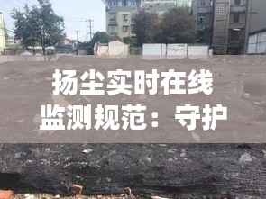 扬尘实时在线监测规范：守护蓝天白云的绿色行动