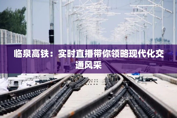 临泉高铁：实时直播带你领略现代化交通风采