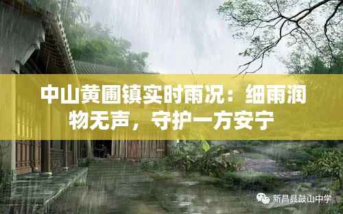 中山黄圃镇实时雨况:细雨润物无声,守护一方安宁