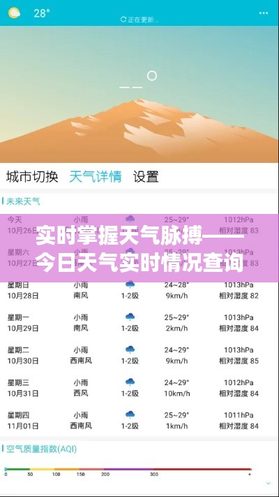 实时掌握天气脉搏——今日天气实时情况查询指南