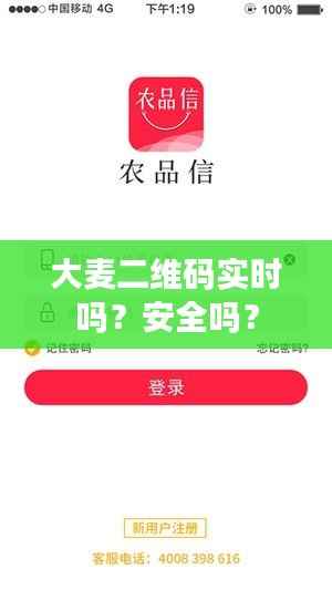 大麦二维码实时吗?安全吗?