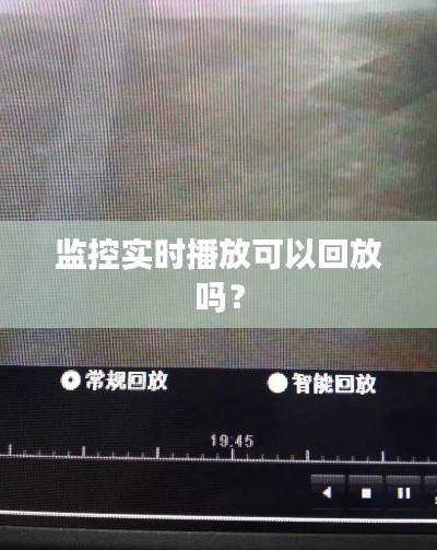 监控实时播放可以回放吗?