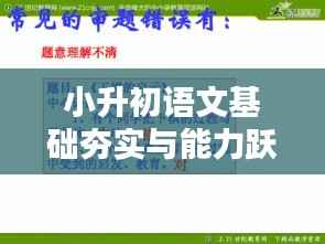 小升初语文基础夯实与能力跃升专题训练