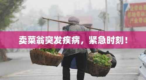 卖菜翁突发疾病，紧急时刻！