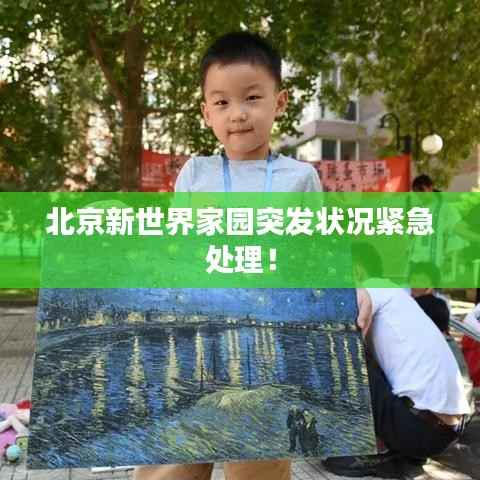 北京新世界家园突发状况紧急处理!