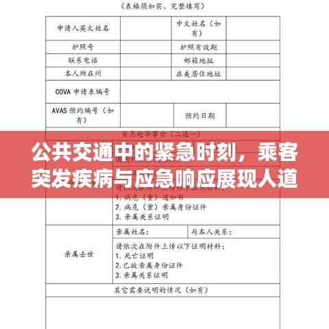 公共交通中的紧急时刻,乘客突发疾病与应急响应展现人道关怀