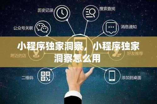 小程序独家洞察,小程序独家洞察怎么用