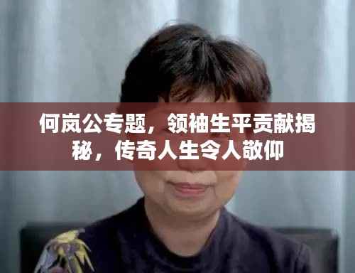 何岚公专题，领袖生平贡献揭秘，传奇人生令人敬仰