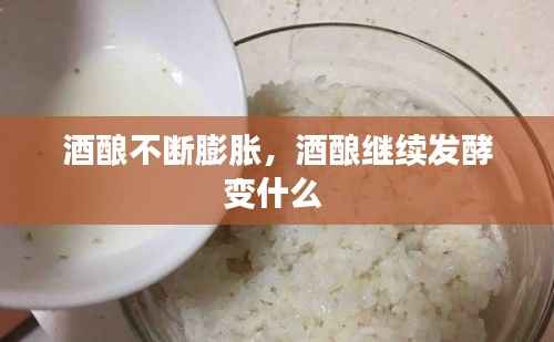 酒酿不断膨胀，酒酿继续发酵变什么 