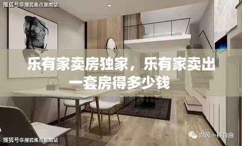 乐有家卖房独家,乐有家卖出一套房得多少钱