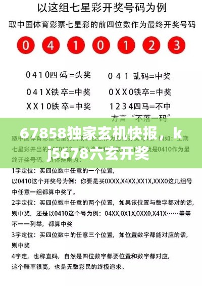 67858独家玄机快报,kj5678六玄开奖