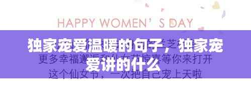 独家宠爱温暖的句子,独家宠爱讲的什么