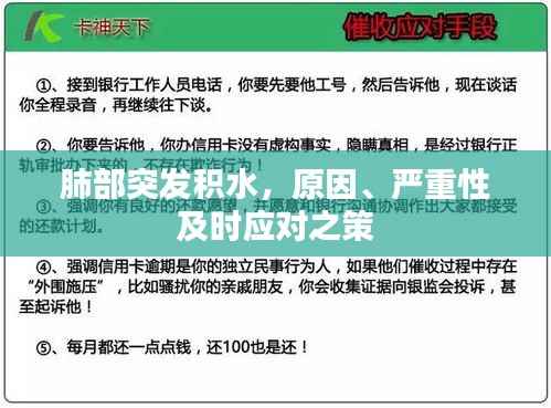 肺部突发积水，原因、严重性及时应对之策