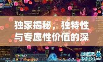 独家揭秘,独特性与专属性价值的深度探索