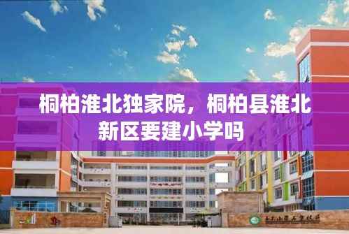桐柏淮北独家院,桐柏县淮北新区要建小学吗