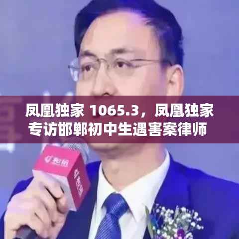 凤凰独家 1065.3,凤凰独家专访邯郸初中生遇害案律师