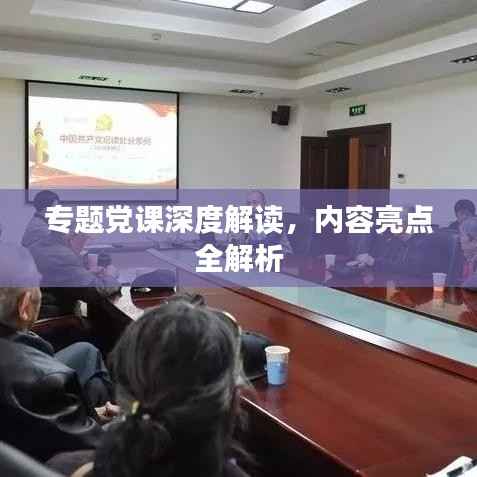 专题党课深度解读,内容亮点全解析
