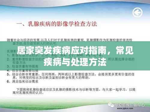 居家突发疾病应对指南,常见疾病与处理方法