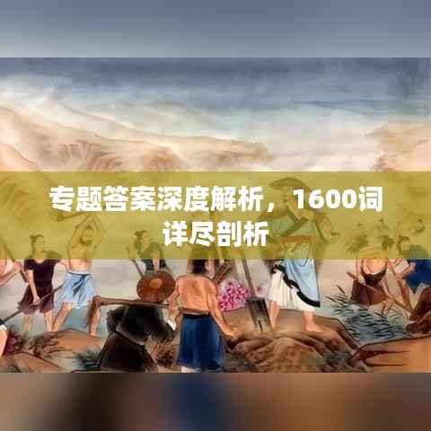专题答案深度解析,1600词详尽剖析