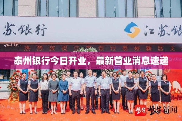 泰州银行今日开业,最新营业消息速递