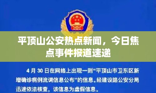 平顶山公安热点新闻,今日焦点事件报道速递