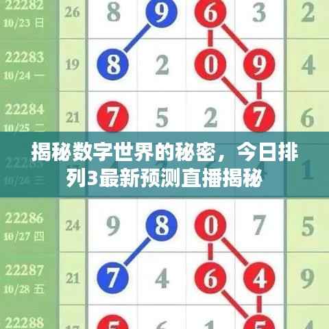 揭秘数字世界的秘密,今日排列3最新预测直播揭秘