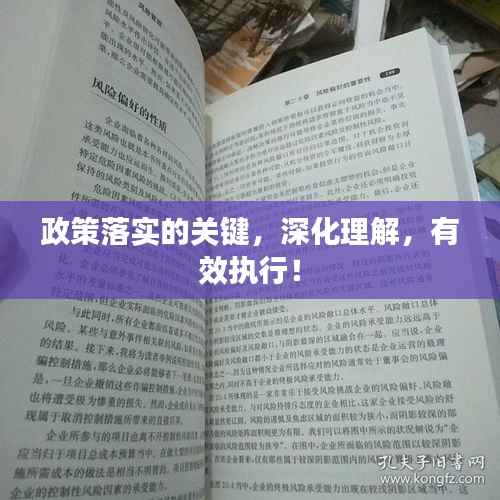 政策落实的关键,深化理解,有效执行!