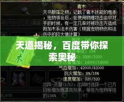 天道揭秘，百度带你探索奥秘