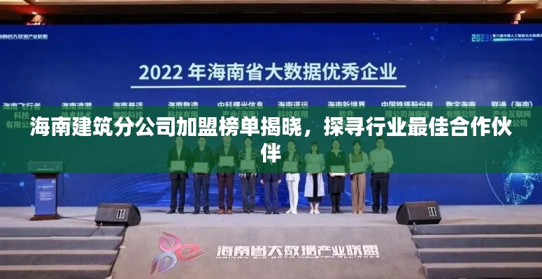 海南建筑分公司加盟榜单揭晓,探寻行业最佳合作伙伴