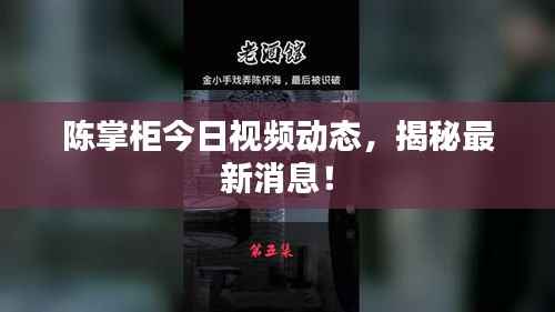 陈掌柜今日视频动态,揭秘最新消息!