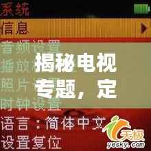 揭秘电视专题,定义、内涵与魅力所在
