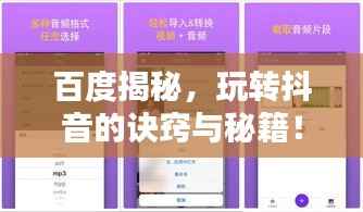 百度揭秘，玩转抖音的诀窍与秘籍！