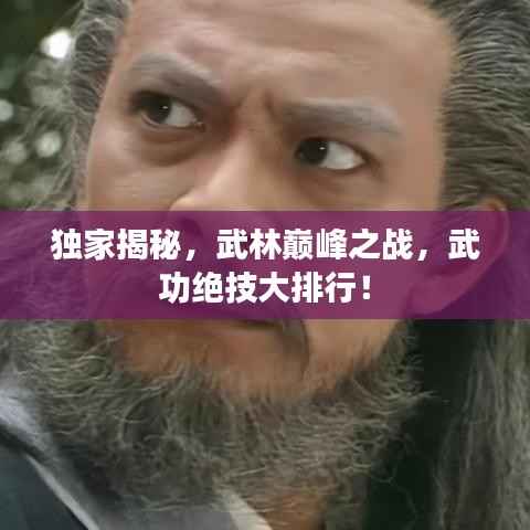 独家揭秘，武林巅峰之战，武功绝技大排行！
