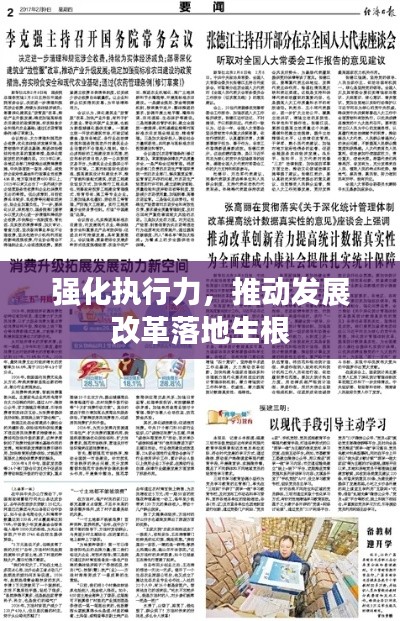 强化执行力,推动发展改革落地生根