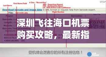 深圳飞往海口机票购买攻略,最新指南助你轻松预订航班!