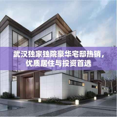 武汉独家独院豪华宅邸热销,优质居住与投资首选