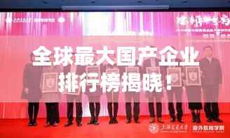全球最大国产企业排行榜揭晓!