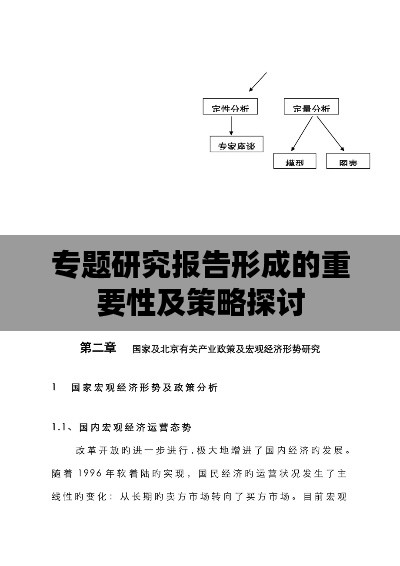 专题研究报告形成的重要性及策略探讨