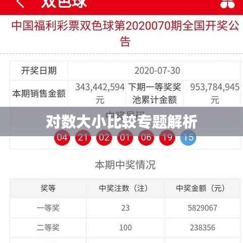 对数大小比较专题解析