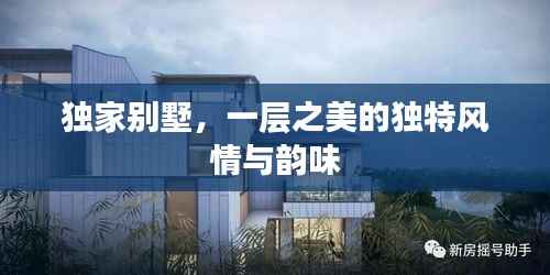 独家别墅,一层之美的独特风情与韵味