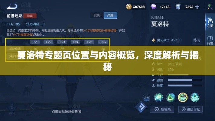 夏洛特专题页位置与内容概览,深度解析与揭秘