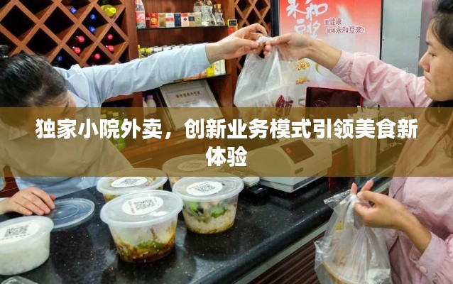独家小院外卖,创新业务模式引领美食新体验