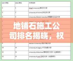 地铺石施工公司排名揭晓,权威榜单,专业选择!