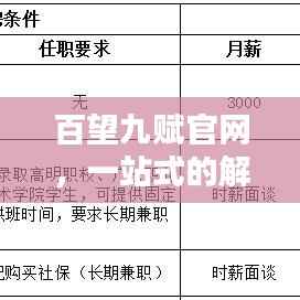百望九赋官网,一站式的解决方案,百度权威收录