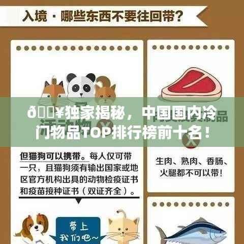 🔥独家揭秘,中国国内冷门物品TOP排行榜前十名!