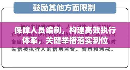 保障人员编制,构建高效执行体系,关键举措落实到位