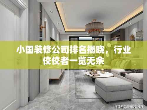 小国装修公司排名揭晓,行业佼佼者一览无余